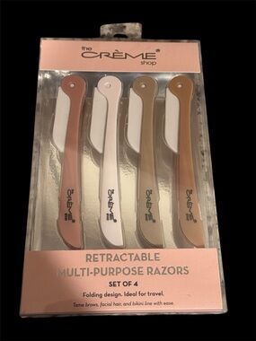 The Crème Shop Retractable Eyebrow & Hair Razors